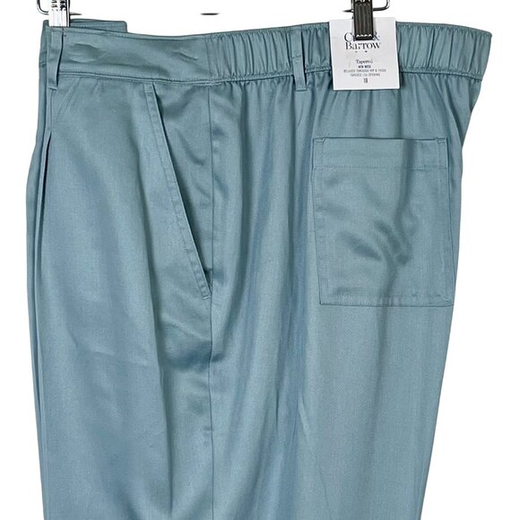 Croft & Barrow Womens Tapered Mid Rise Pants Size 18 Zapata Blue Relaxed Fit NWT - Picture 12 of 16